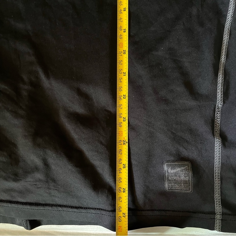 Nike Pro Shirt Men medium Black Athletic Training Dri fit Fitted Polyester - Picture 4 of 9